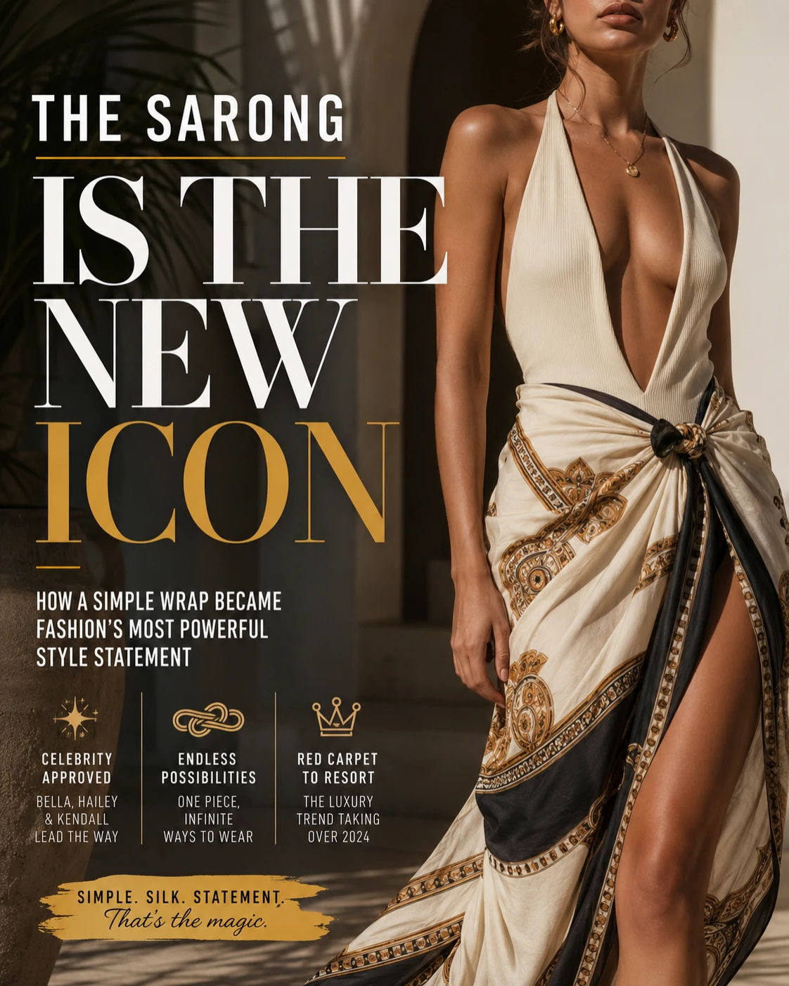 The Viral Sarong Styling Hack Fashion Girls Are Wearing From Beach to Dinner