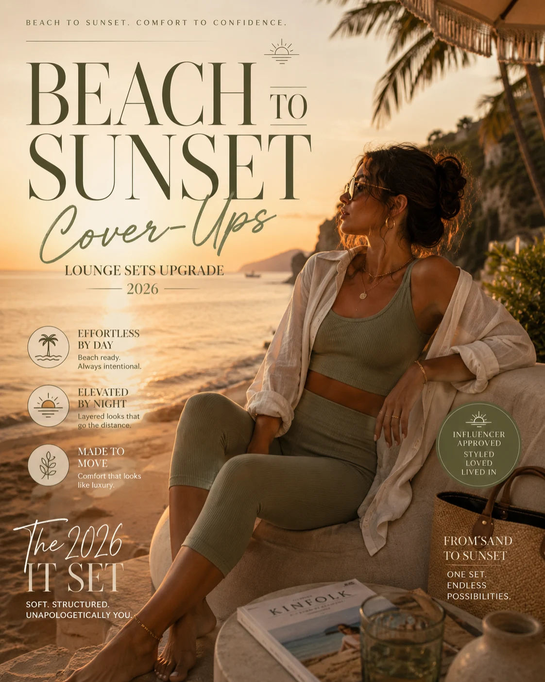 SKIMS Smooth Lounge Capri Sets Upgrade Beach-to-Sunset Cover-Ups