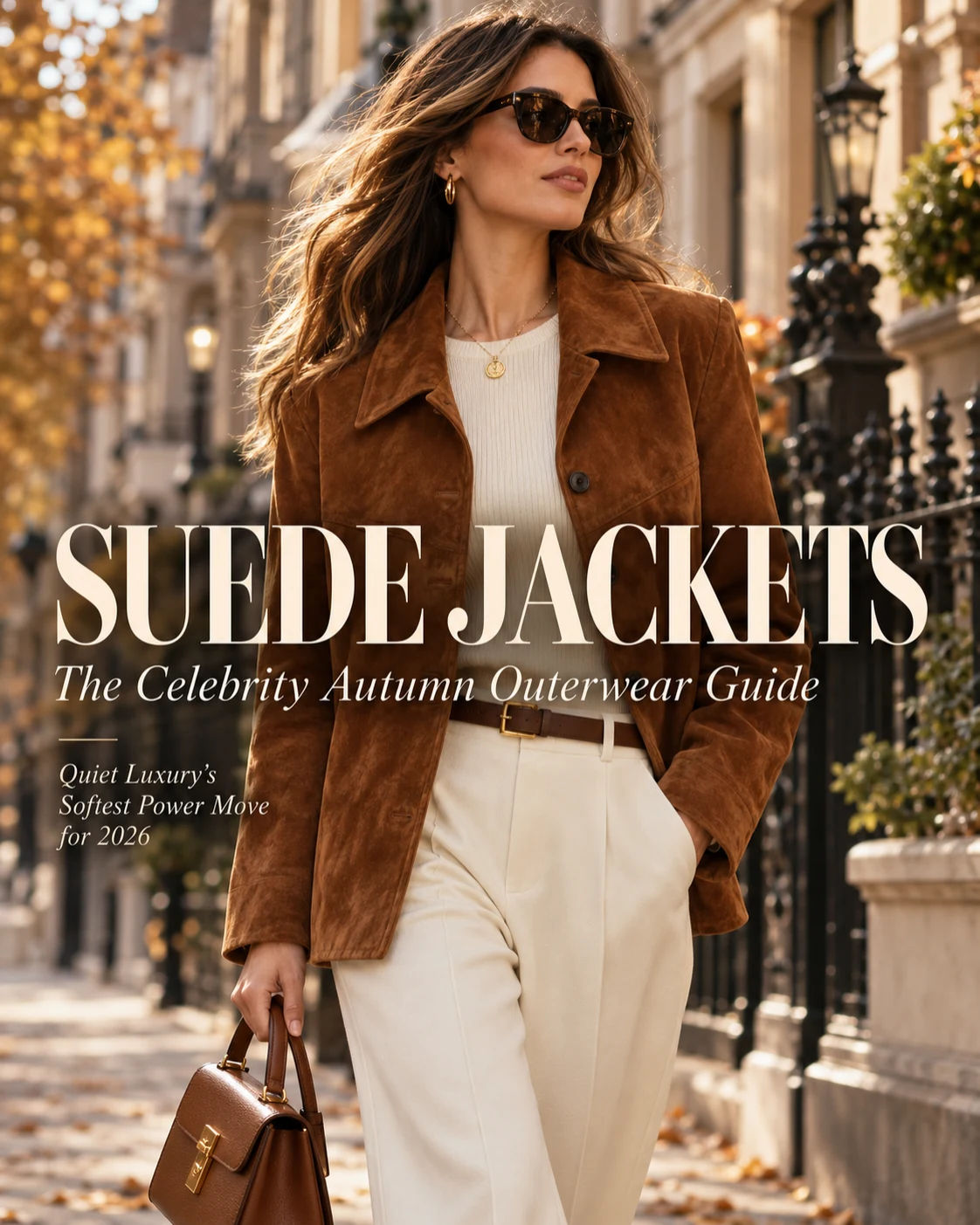 Suede Jackets Trend 2026: Best Celebrity Autumn Outerwear Outfits