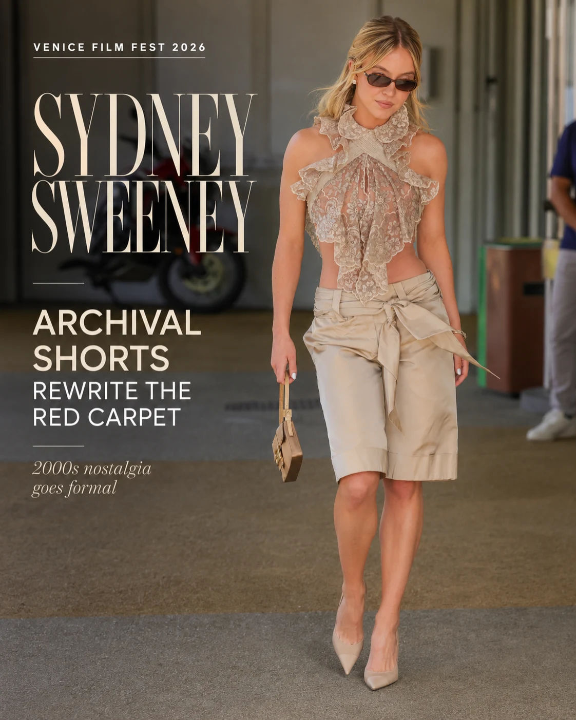 Sydney Sweeney Brings 2000s Archival Shorts to Venice Film Fest
