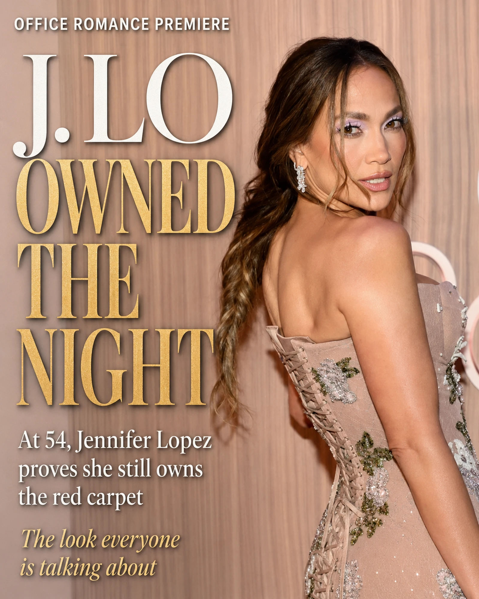 Jennifer Lopez Stuns in Figure-Hugging Dress at ‘Office Romance’ NYC Premiere**