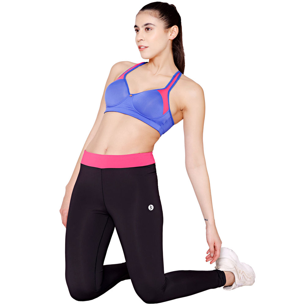 Bodycare Polyamide spandex broad straps seamless padded sports bra