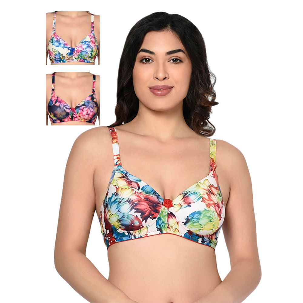 Bodycare Seamless, Printed Padded Bra-6551-3pcs, 6551-3pcs