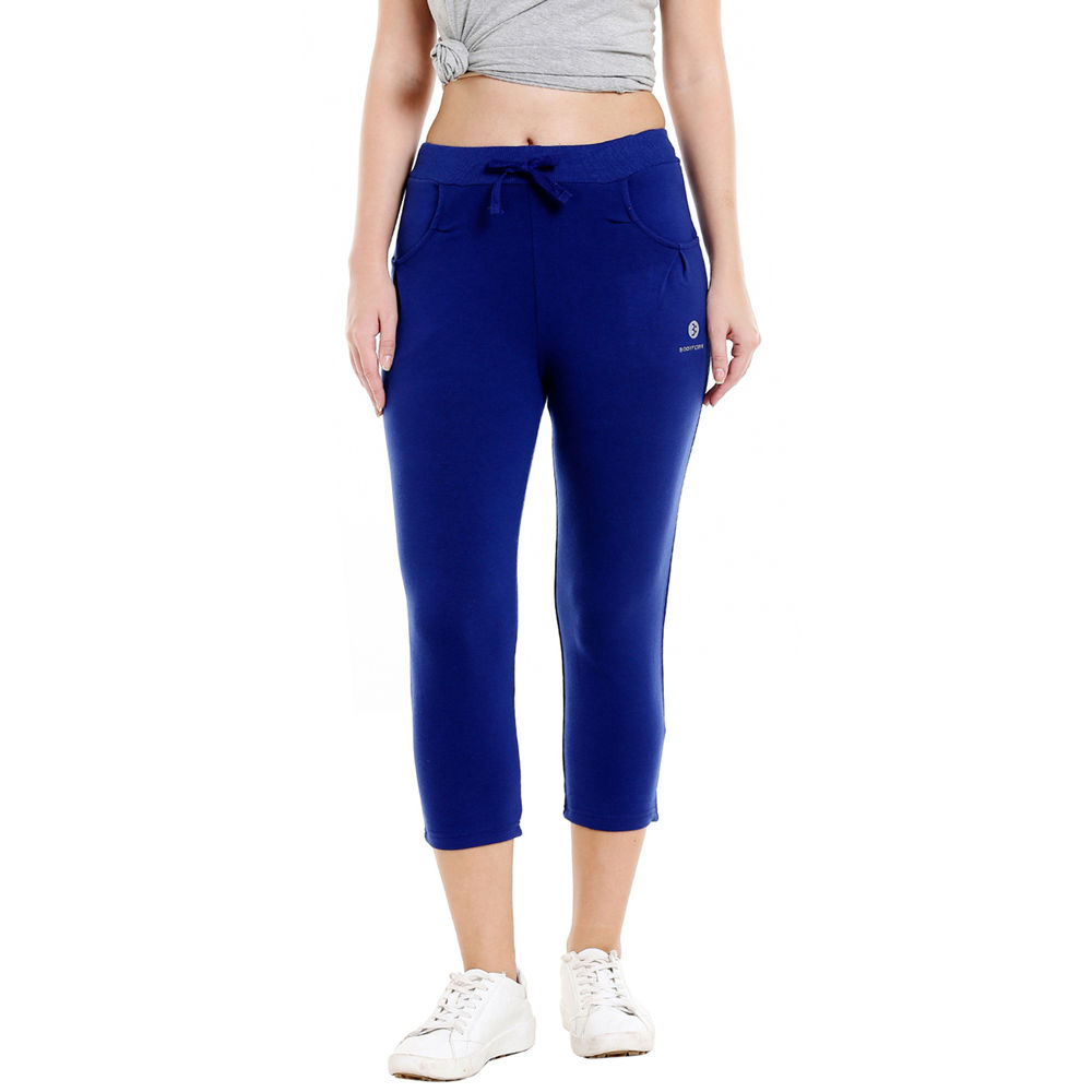 Bodyactive Women Royal Blue Capris-lc1-rbl, Lc1-rbl