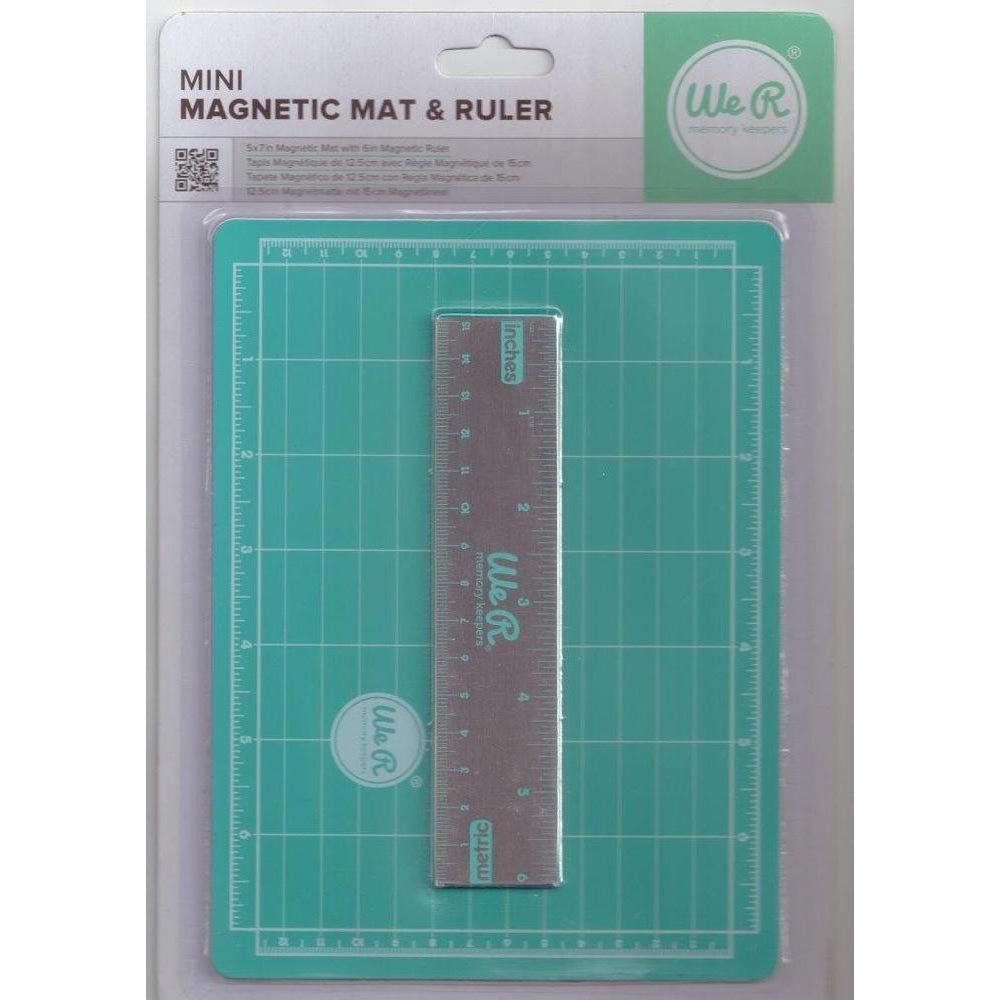 Mini Magnetic Cutting Mat Ruler Set 71092 9 We R Memory Keepers