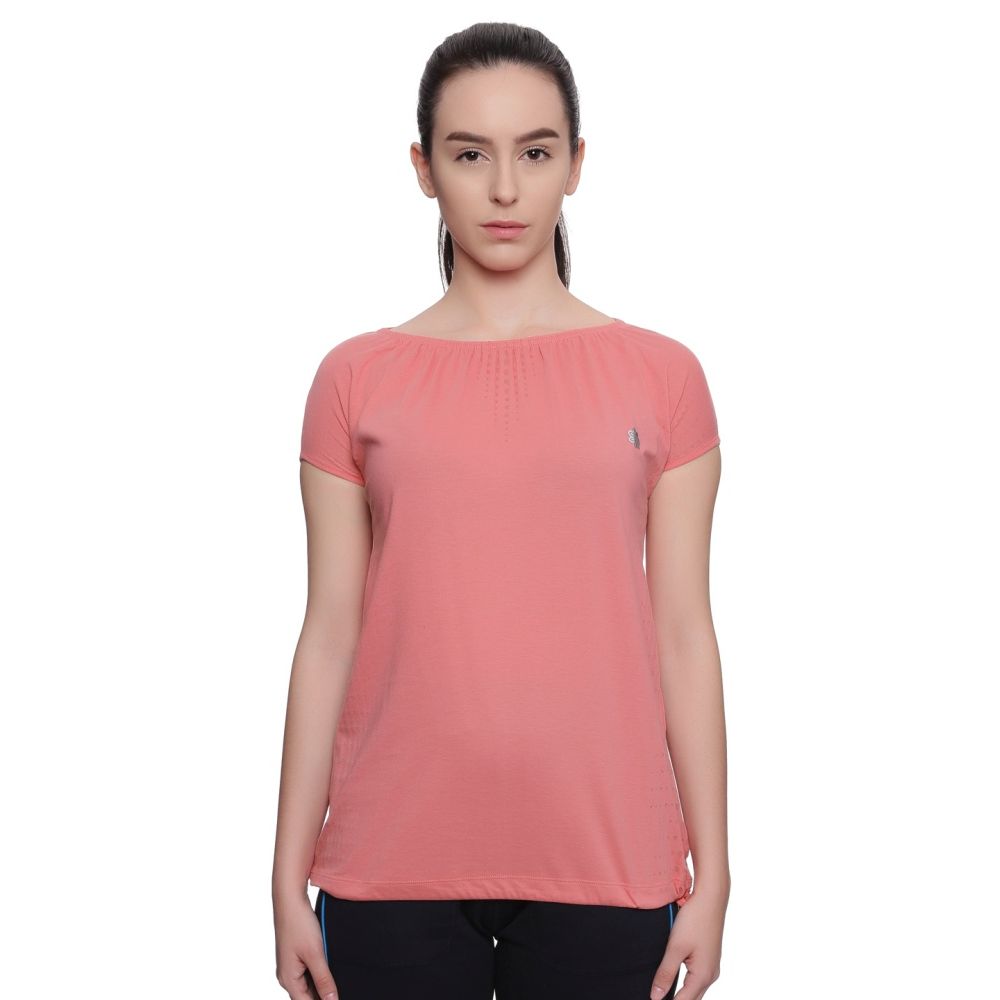 Proline Cotton Polyester Womens Pink Tee Shirt | Cm034pk