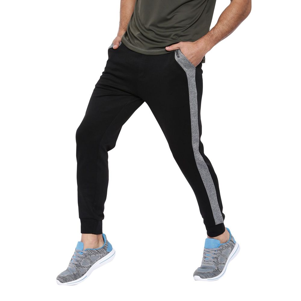 mens black cotton joggers