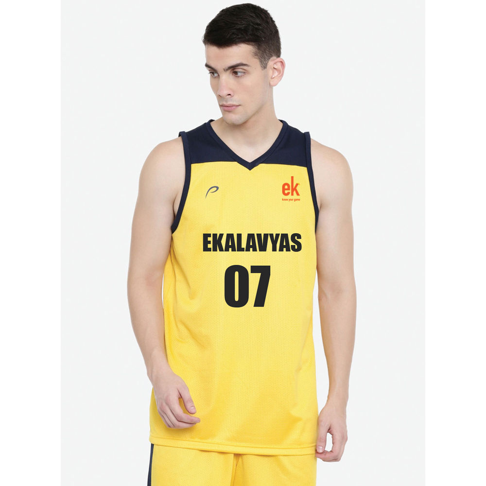 yellow basketball jersey