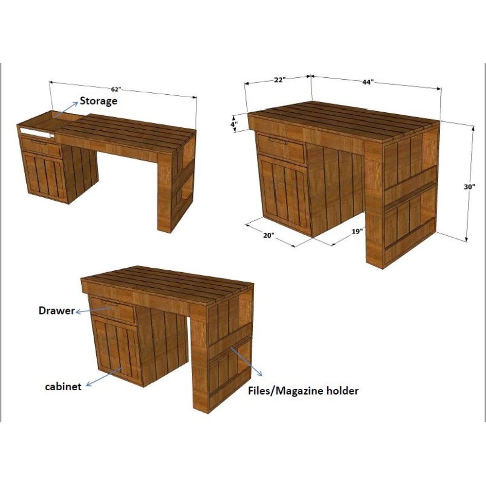 Harbi Space Saving Study Table