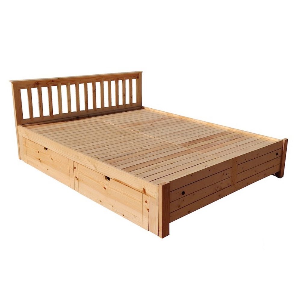 pine wood cot