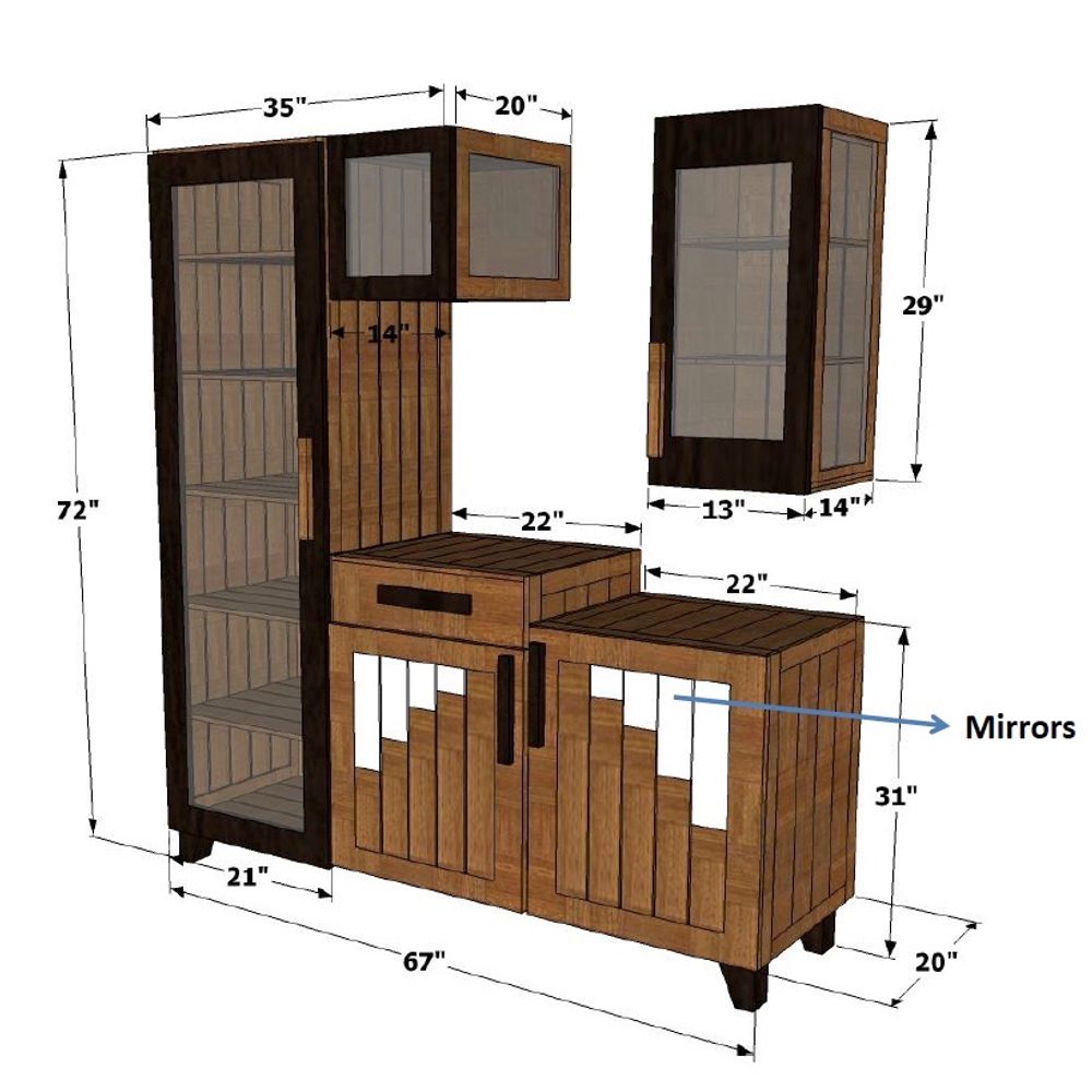 Sedar Crockery Unit