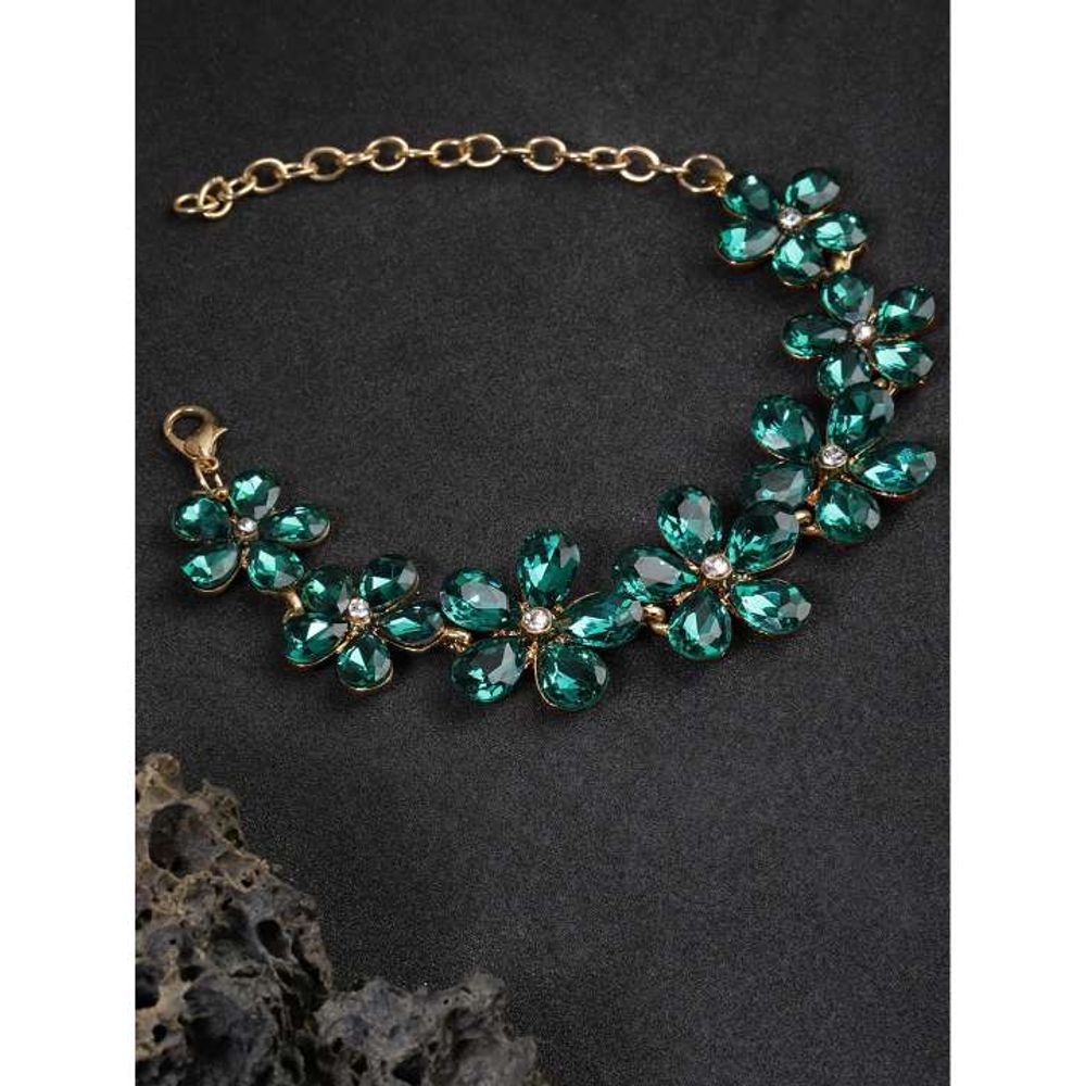 Buy Jewels Galaxy Green  Rose Gold Classic Bracelet Online At Best Price   Tata CLiQ