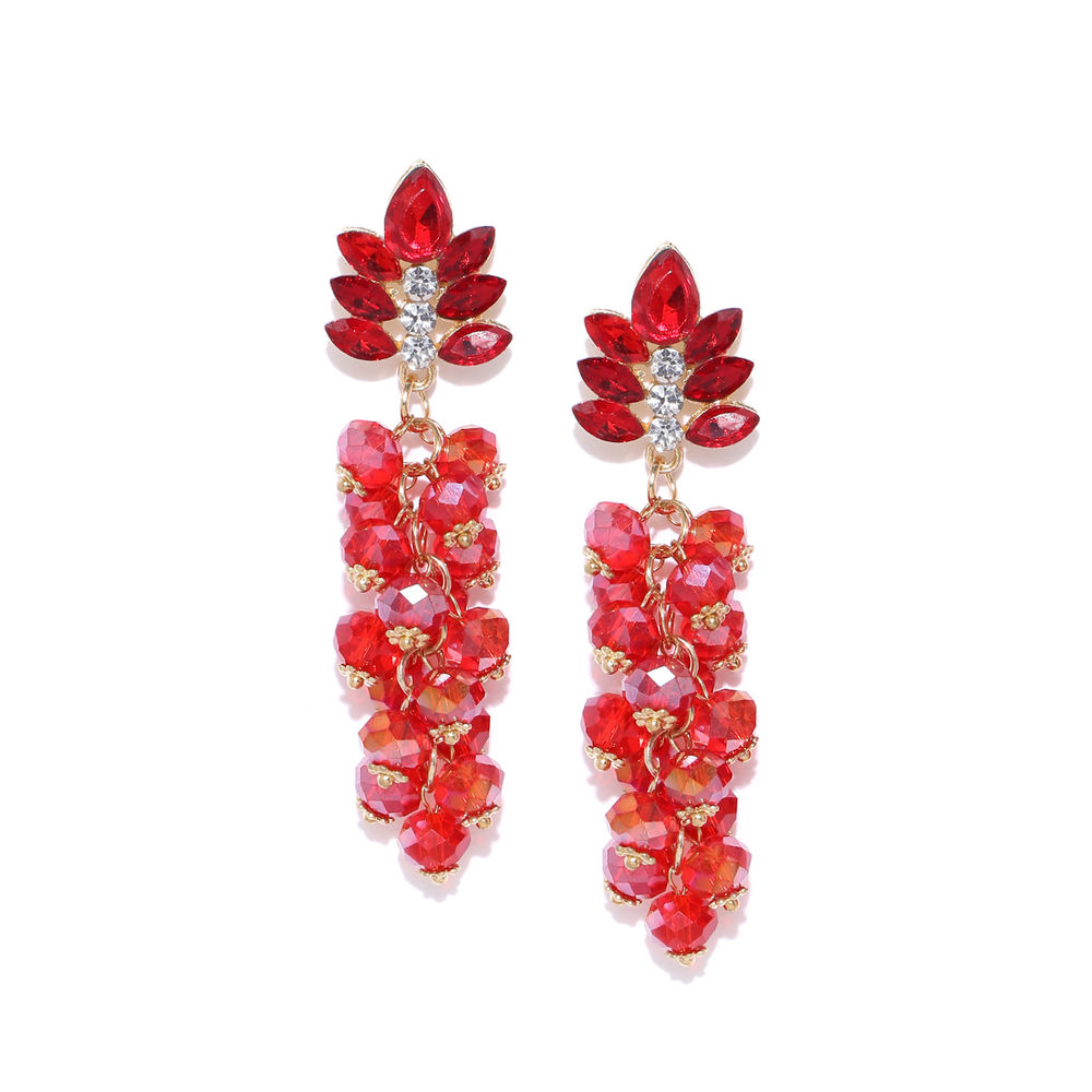 best makeup beauty mommy blog of india: DarcusTori Round Red Ruby Stud  Earrings Review