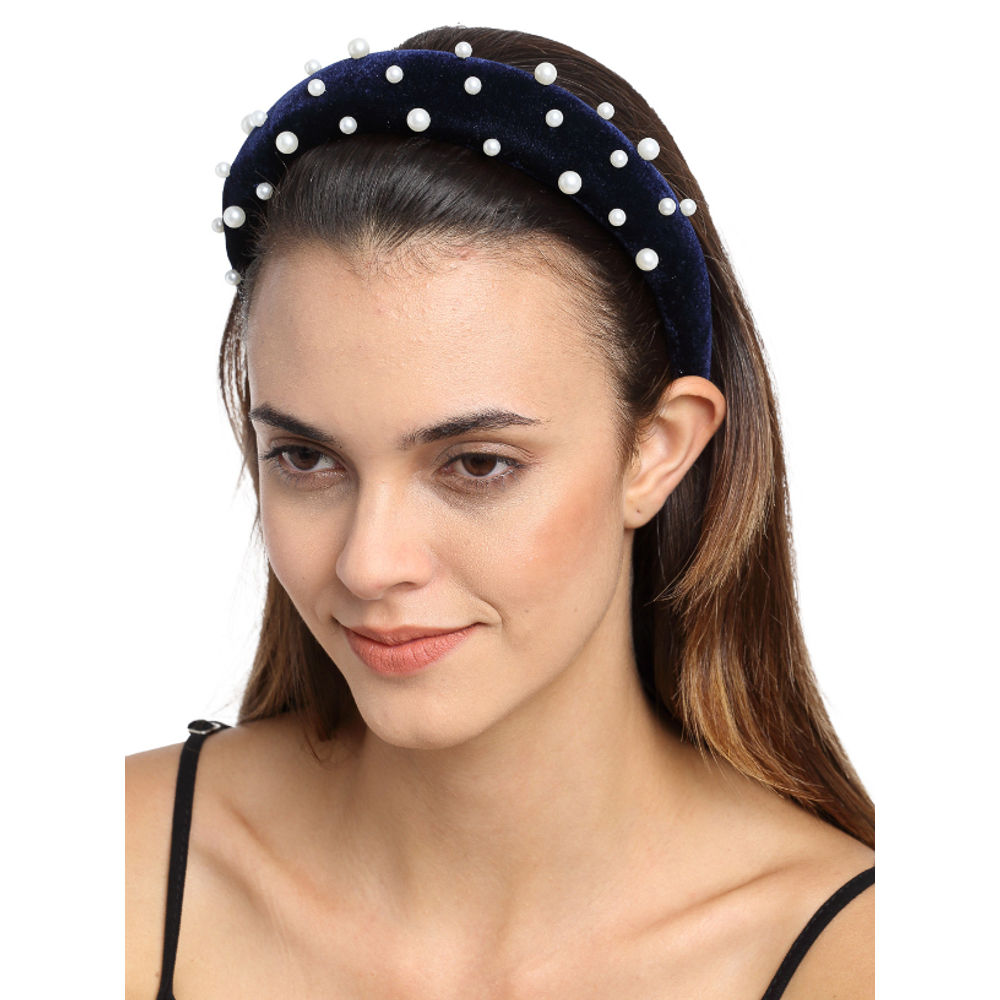 Headband for Girls 12 Inch Blue Plastic  024  Anokhiadacom