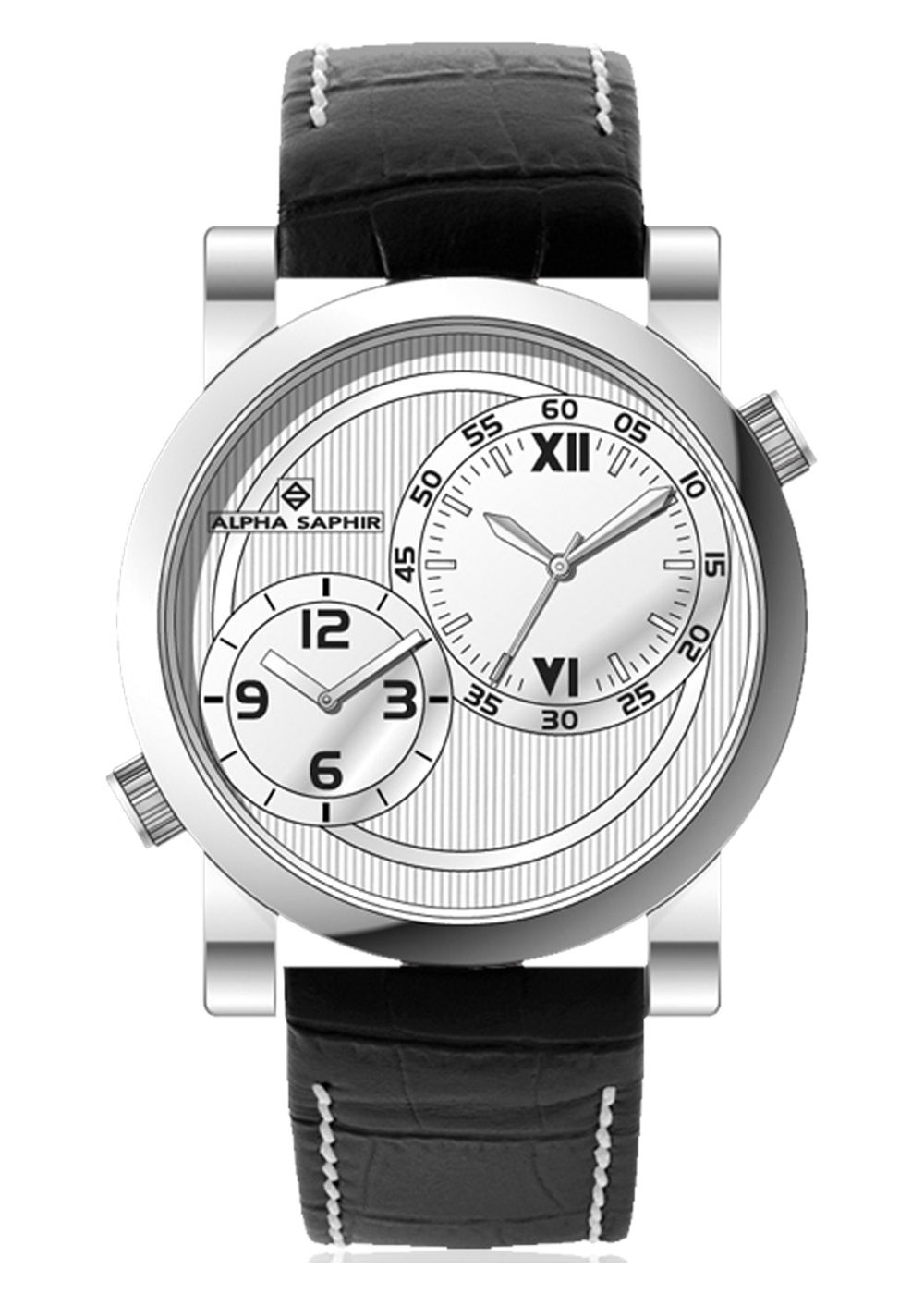 Jacques Lemans-363B Analog Dual Time Mens Watch