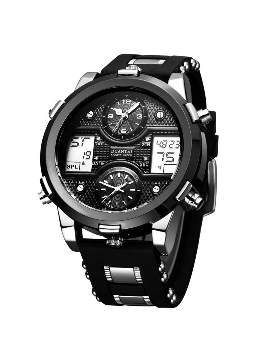 OVERFLY Duantai Three Time Zone Chronograph Big Dial Watch NOW IN INDIA overfly-duantai-three-time-zone-chronograph-big-dial-watch-now-in-india