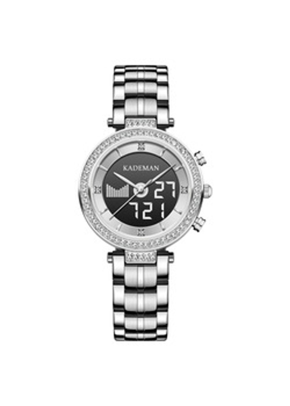 KADEMAN K6173G LED Display Waterproof Men Wrist Watch Full Steel Band  Quartz Watch | Wristwatch men, Quartz watch, Wrist watch