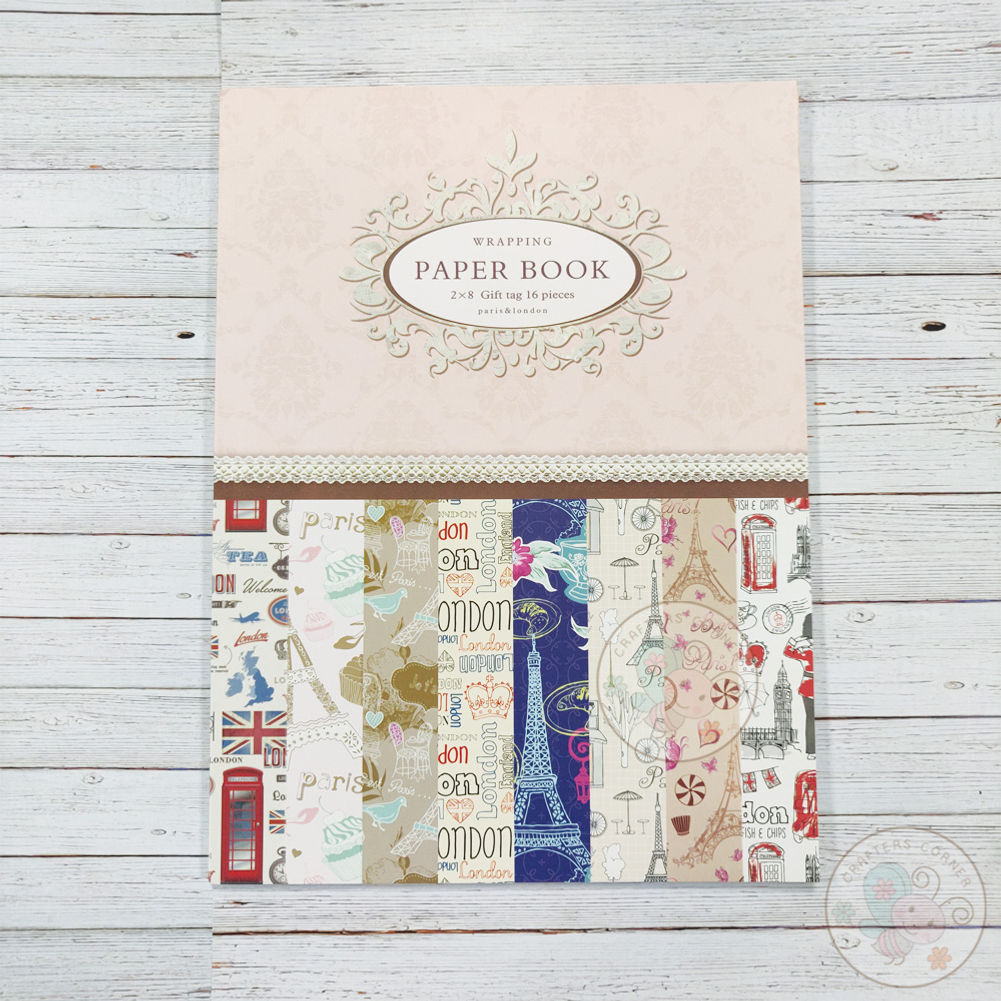 Paris And London Wrapping Paper Book 225 X 304 X 4 Mm, 14-16c