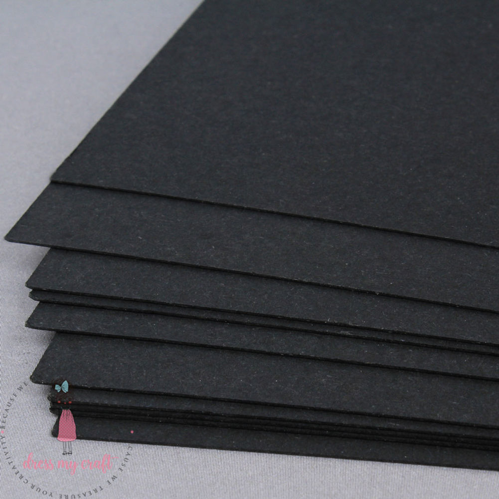 Smooth Black Cardstock - 12x12 - 240 Gsm | Dmcp1299 | Dress My Craft