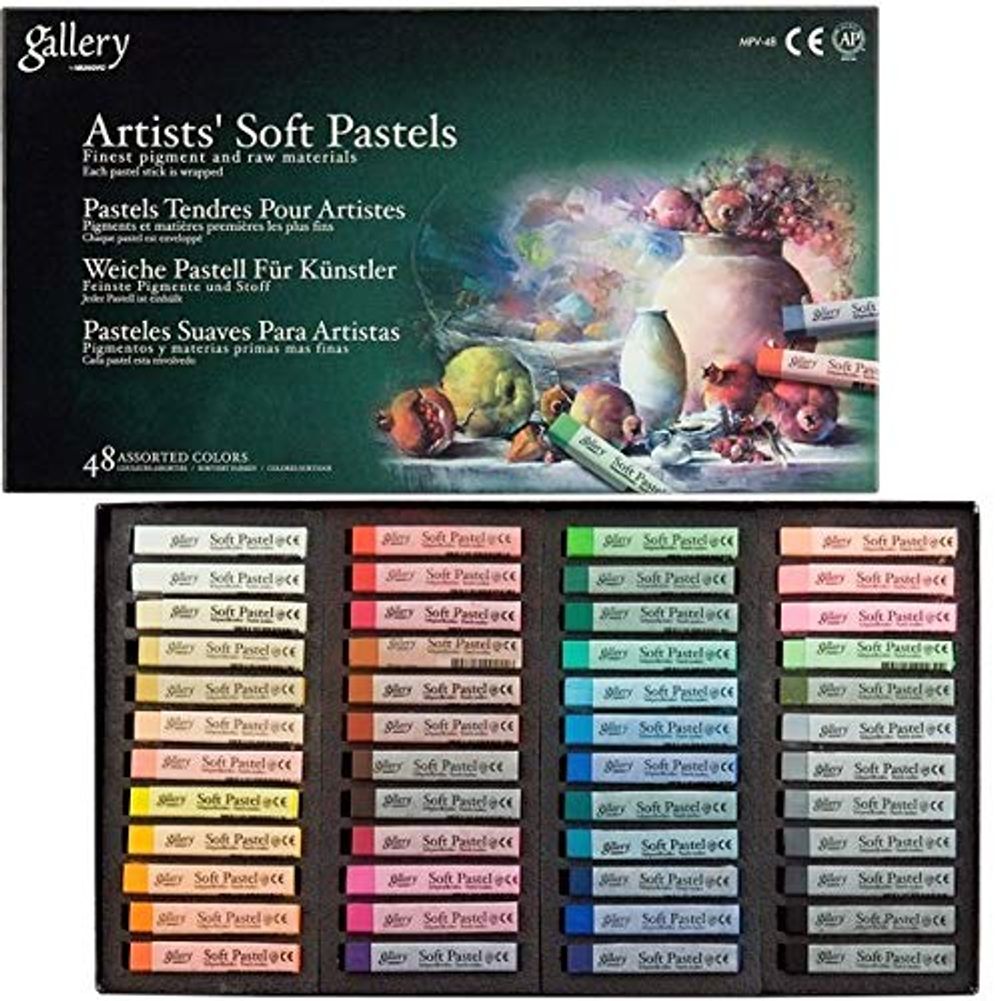 Artists Soft Pastels - 48 Assorted Colors | Mpv-48 | Mungyo