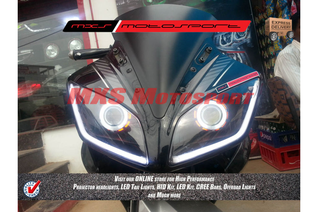 yamaha r15 version 2.0 projector lights