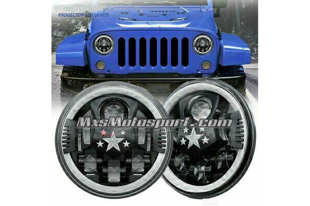 MXS3342 LED Headlights For Mahindra Thar Jeep Wrangler