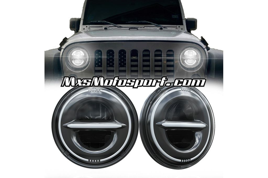 MXS3343 LED Headlights For Mahindra Thar Jeep Wrangler