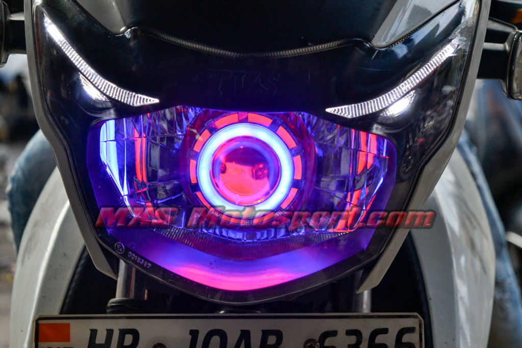 tvs apache headlight