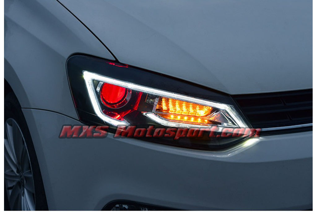 volkswagen polo projector headlight