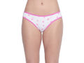 Pack of 3 High-Cut Bikini Style Cotton Printed Briefs in Assorted colors-11000