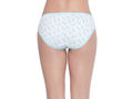 Pack of 3 High-Cut Bikini Style Cotton Printed Briefs in Assorted colors-11000