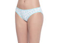 Pack of 3 High-Cut Bikini Style Cotton Printed Briefs in Assorted colors-11000