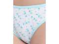 Pack of 3 High-Cut Bikini Style Cotton Printed Briefs in Assorted colors-11000