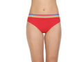 Pack of 3 High-Cut Bikini Style Cotton Printed Briefs in Assorted colors-1403