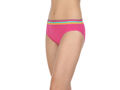 Pack of 3 High-Cut Bikini Style Cotton Printed Briefs in Assorted colors-1403