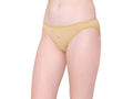 Bodycare Womens Cotton Spandex Assorted Solid Bikini Briefs-Pack of 3 (E-1426-3Pcs)