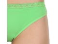 Pack of 3 Bikini Style Cotton Briefs in Assorted colors with Lacy waist Band-1473C