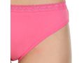 Pack of 3 Bikini Style Cotton Briefs in Assorted colors with Lacy waist Band-1473C