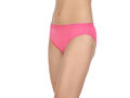 Pack of 3 Bikini Style Cotton Briefs in Assorted colors with Lacy waist Band-1473C