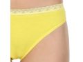 Pack of 3 Bikini Style Cotton Briefs in Assorted colors with Lacy waist Band-1473C