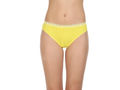 Pack of 3 Bikini Style Cotton Briefs in Assorted colors with Lacy waist Band-1473C