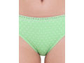 Pack of 3 High-Cut Bikini Style Cotton Printed Briefs in Assorted colors-1494