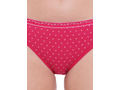 Pack of 3 High-Cut Bikini Style Cotton Printed Briefs in Assorted colors-1494