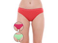 Pack of 3 High-Cut Bikini Style Cotton Printed Briefs in Assorted colors-1494