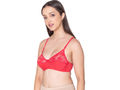 Bodycare polycotton wirefree adjustable straps designer net cup non padded bra-1535CO
