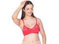 Bodycare polycotton wirefree adjustable straps designer net cup non padded bra-1535CO
