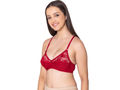 Bodycare polycotton wirefree adjustable straps designer net cup non padded bra-1535MH