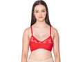 Bodycare polycotton wirefree adjustable straps designer net cup non padded bra-1535RE