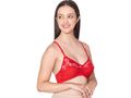Bodycare polycotton wirefree adjustable straps designer net cup non padded bra-1535RE
