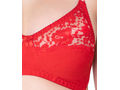 Bodycare polycotton wirefree adjustable straps designer net cup non padded bra-1535RE